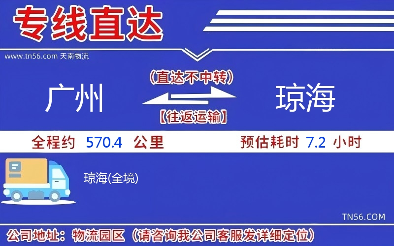 廣州到瓊海物流公司