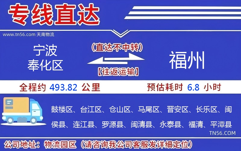 寧波奉化區(qū)到福州物流公司 寧波奉化區(qū)到福州物流公司