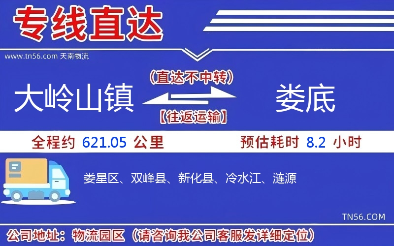 大嶺山鎮(zhèn)到婁底物流公司