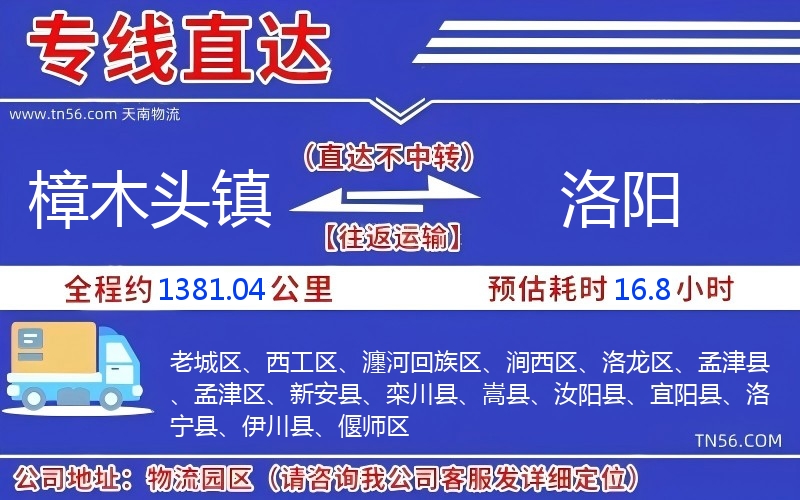 樟木頭鎮(zhèn)到洛陽物流公司