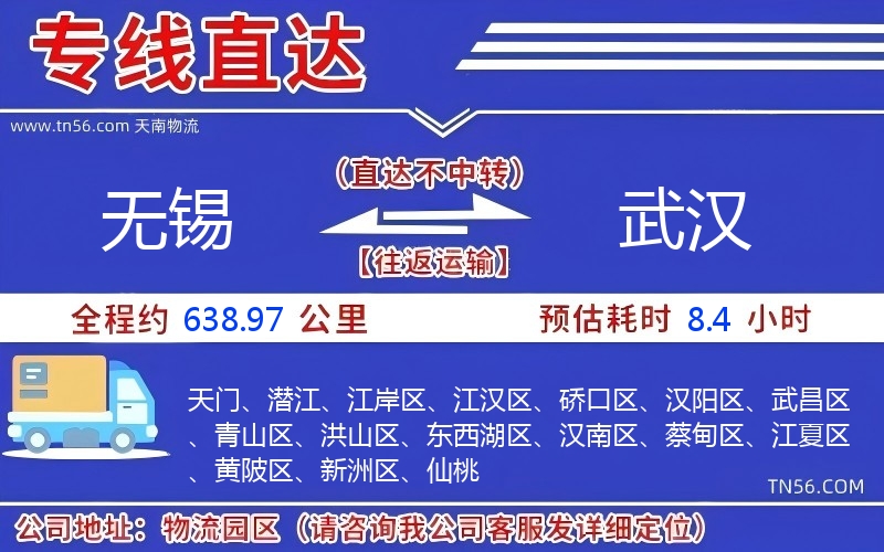 無(wú)錫到武漢物流公司